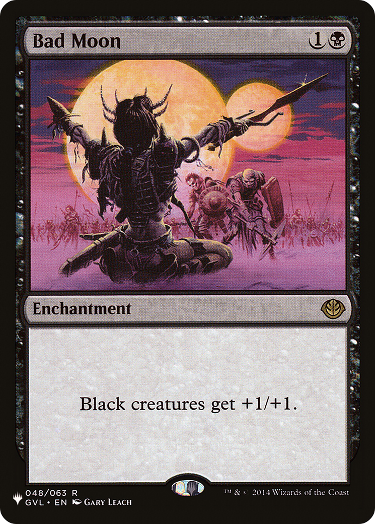 Bad Moon (DD3) (LIST-048/063) [Mystery Booster] The List MTG Single Wizards of the Coast