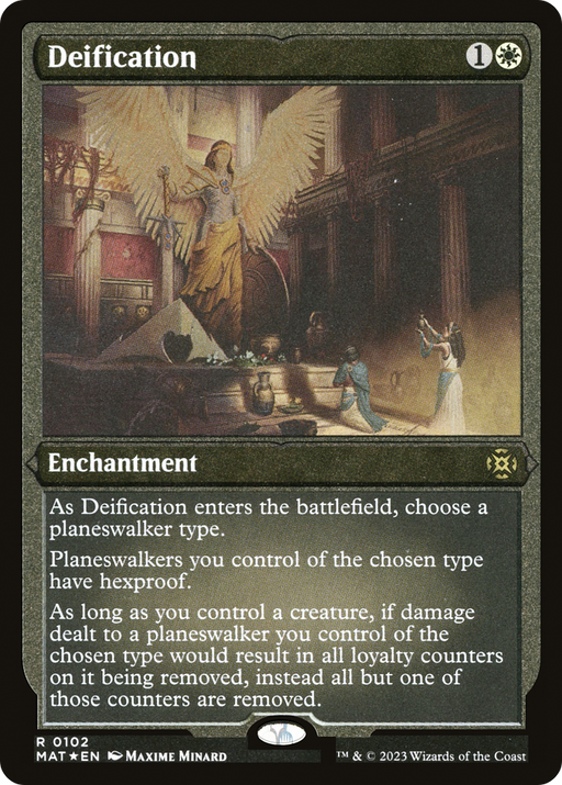 Deification (MAT-102) [March of the Machine: The Aftermath] Etched Foil MTG Single Wizards of the Coast