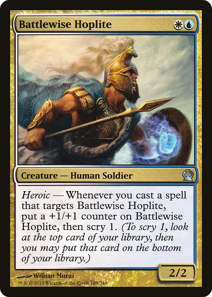 Battlewise Hoplite [Theros] MTG Single Magic: The Gathering