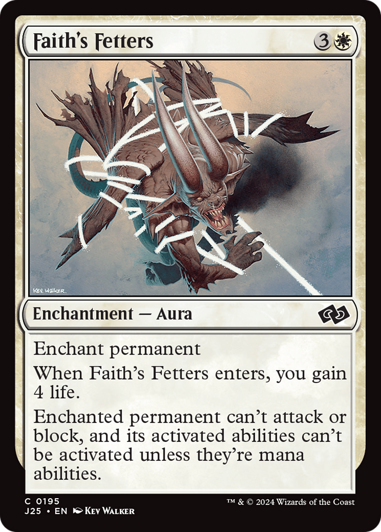 Faith's Fetters (J25-195) [Foundations Jumpstart] MTG Single Wizards of the Coast