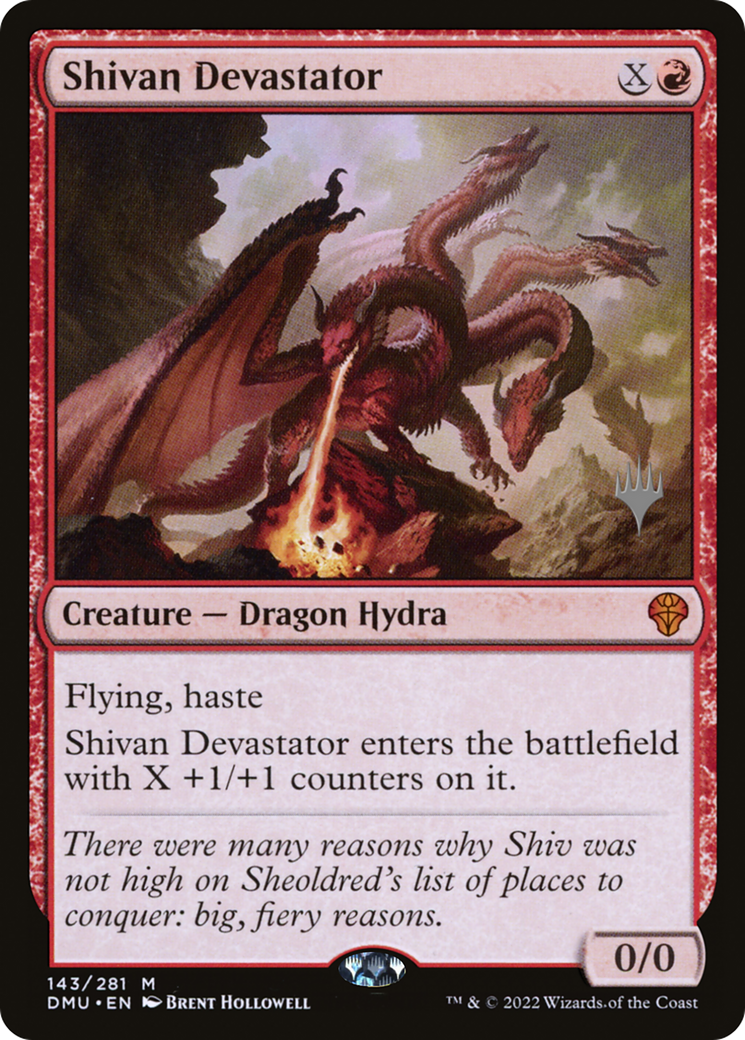 Shivan Devastator (PPDMU-143) [Dominaria United Promos] MTG Single Wizards of the Coast