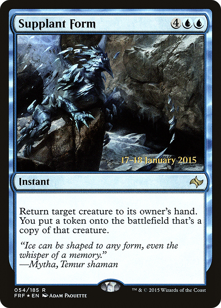 Supplant Form (PRE-054) [Fate Reforged Promos] Foil MTG Single Wizards of the Coast