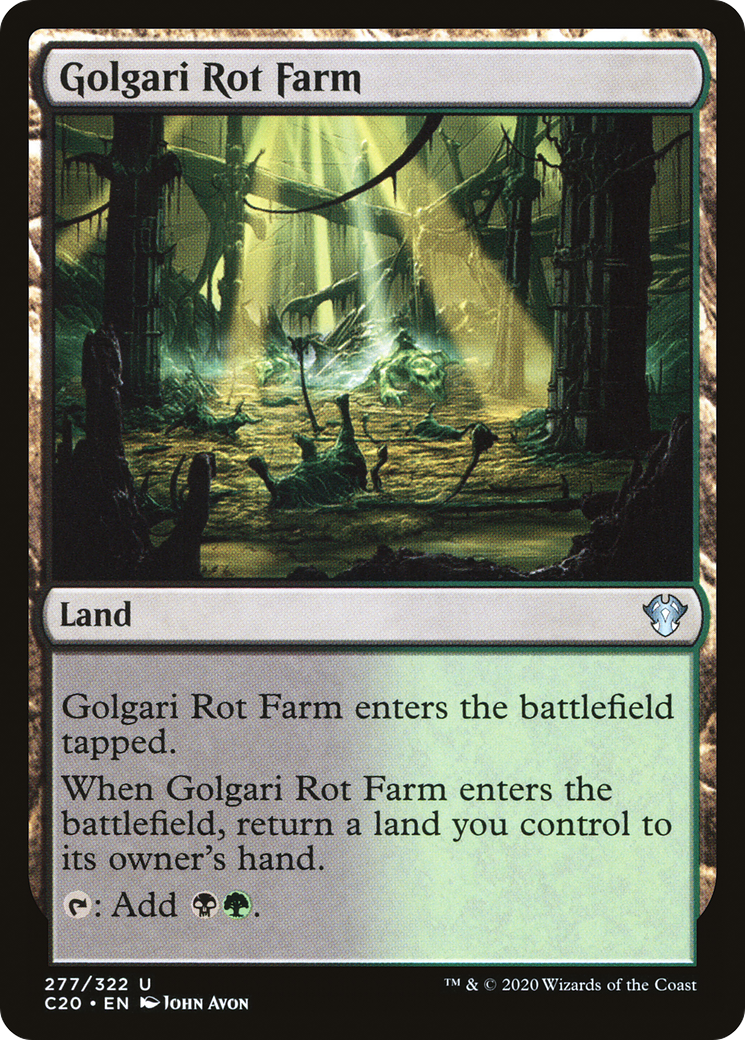Golgari Rot Farm (C20-277) [Commander 2020] MTG Single Wizards of the Coast