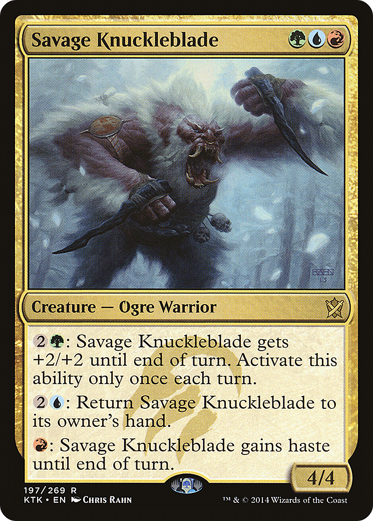 Savage Knuckleblade [Khans of Tarkir] MTG Single Magic: The Gathering