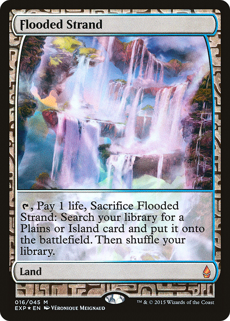 Flooded Strand (EXP-016) [Zendikar Expeditions] Foil MTG Single Wizards of the Coast