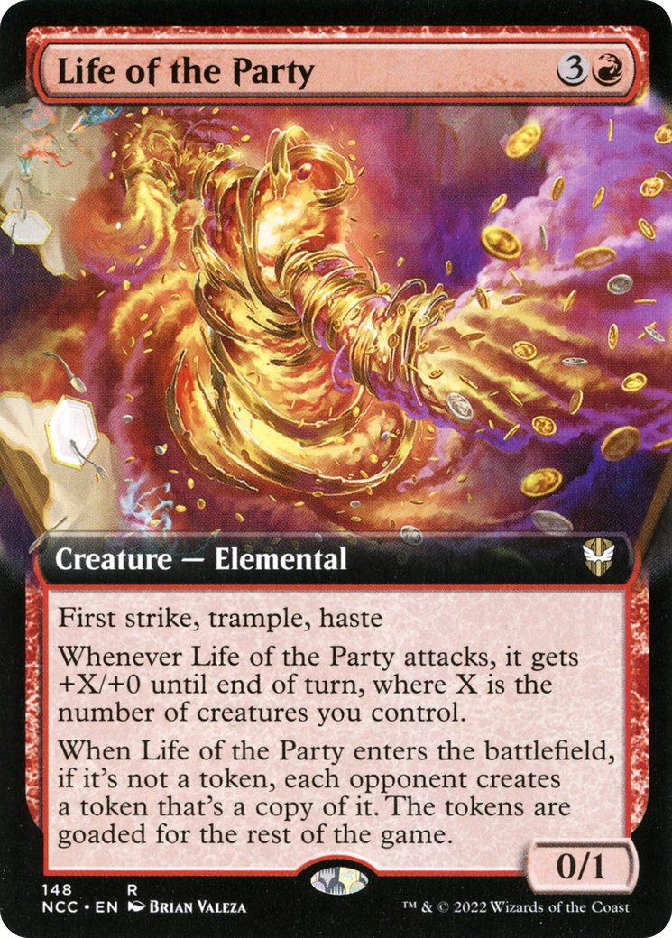 Life of the Party (NCC-148) [New Capenna Commander] (Extended Art) MTG Single Wizards of the Coast