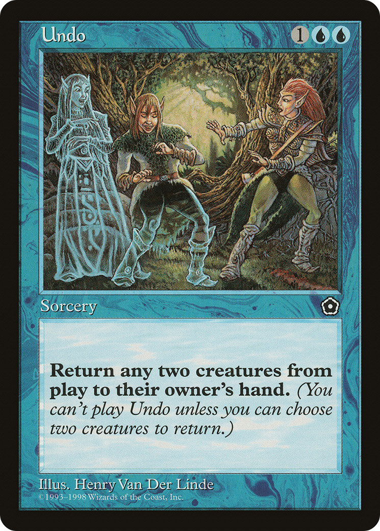 Undo (P02-) [Misc] Portal Second Age MTG Single Wizards of the Coast