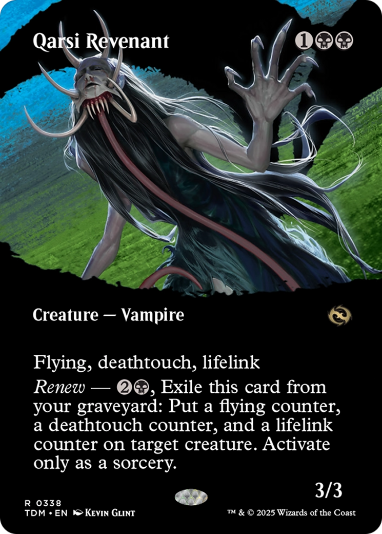 Qarsi Revenant (Borderless) (TDM-338) [Tarkir: Dragonstorm] Foil MTG Single Wizards of the Coast