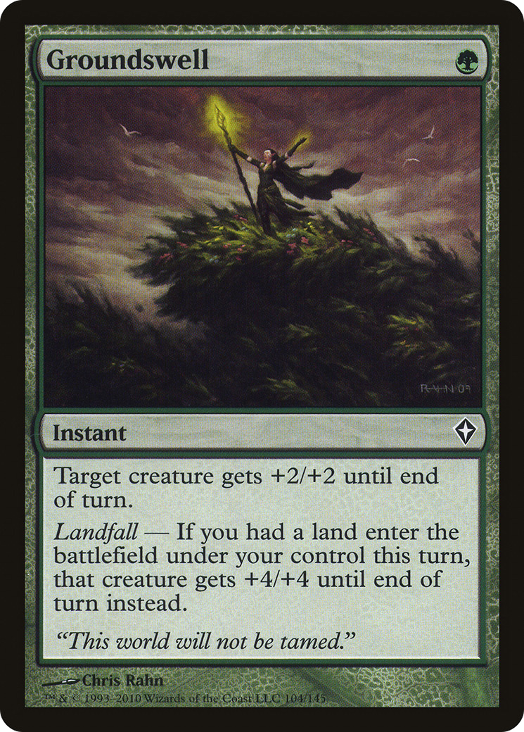Groundswell (WWK-104) [Worldwake] Foil MTG Single Wizards of the Coast