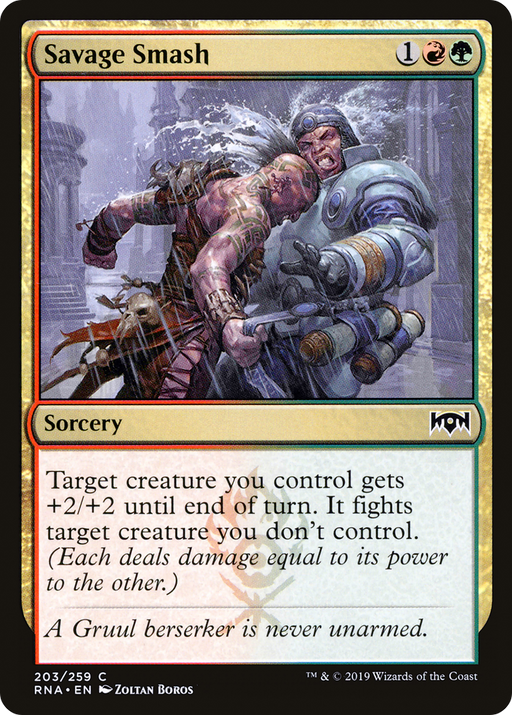 Savage Smash (RNA-203) [Ravnica Allegiance] MTG Single Wizards of the Coast
