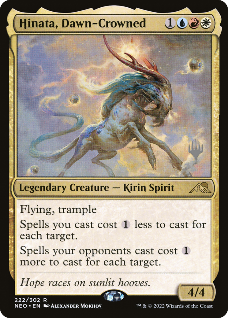 Hinata, Dawn-Crowned (PPNEO-222P) [Kamigawa: Neon Dynasty Promos] MTG Single Wizards of the Coast