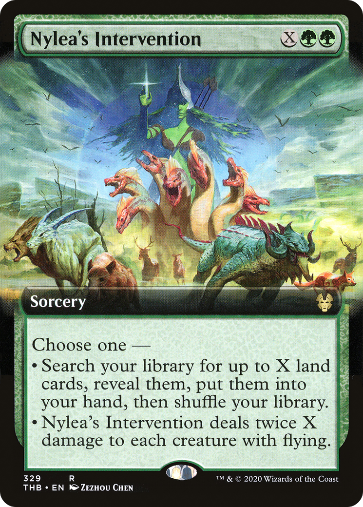 Nylea's Intervention (THB-329) [Theros Beyond Death] (Extended Art) MTG Single Wizards of the Coast