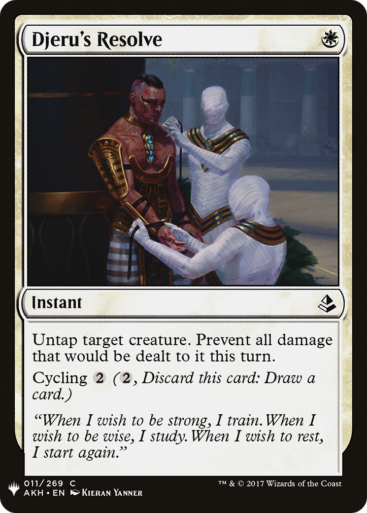 Djeru's Resolve (LIST-AKH-11) [Mystery Booster] The List MTG Single Wizards of the Coast