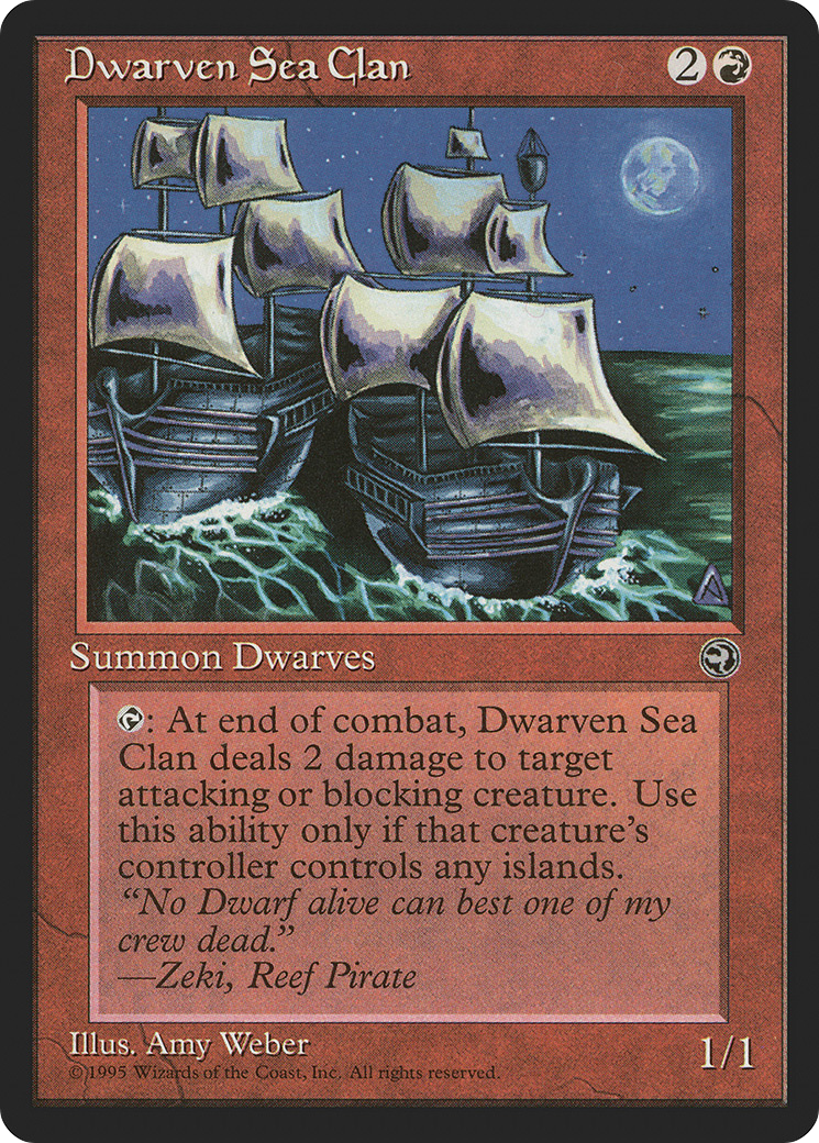 Dwarven Sea Clan (HML-) [Homelands] MTG Single Wizards of the Coast