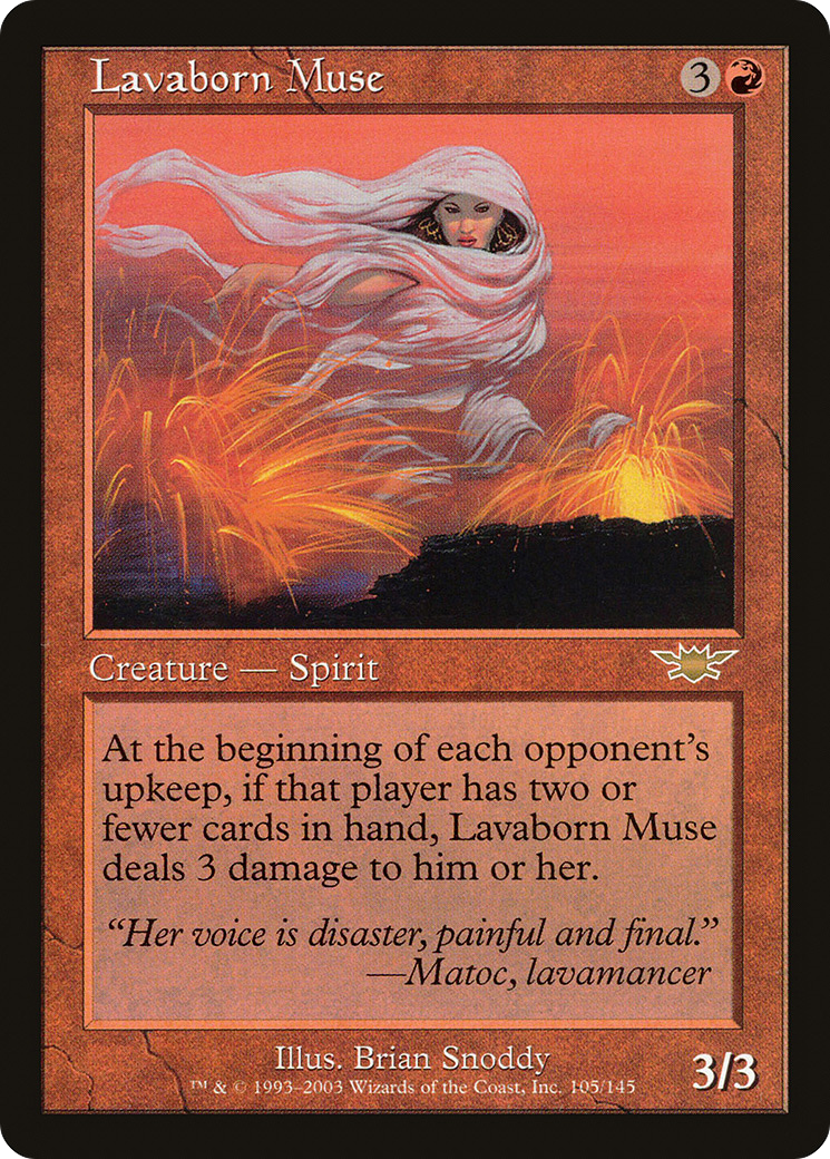 Lavaborn Muse (LGN-105) [Legions] MTG Single Wizards of the Coast