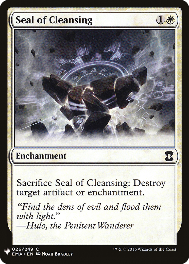 Seal of Cleansing (LIST-EMA-26) [Mystery Booster] The List MTG Single Wizards of the Coast