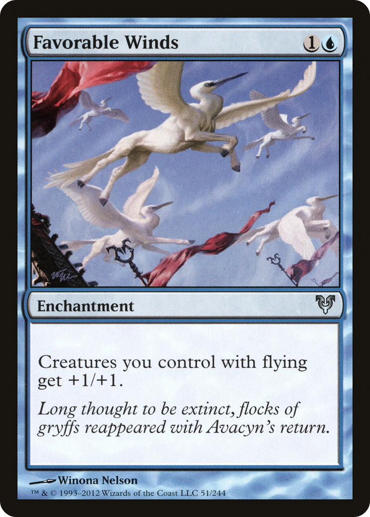 Favorable Winds (AVR-051) [Avacyn Restored] MTG Single Wizards of the Coast
