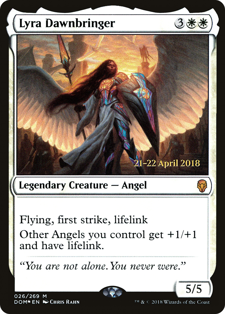 Lyra Dawnbringer (PRE-026) [Dominaria Promos] Foil MTG Single Wizards of the Coast