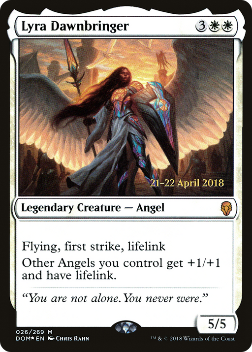 Lyra Dawnbringer (PRE-026) [Dominaria Promos] Foil MTG Single Wizards of the Coast