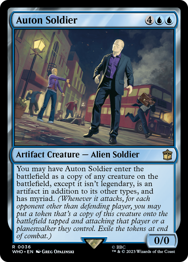 Auton Soldier (WHO-036) [Doctor Who] MTG Single Wizards of the Coast