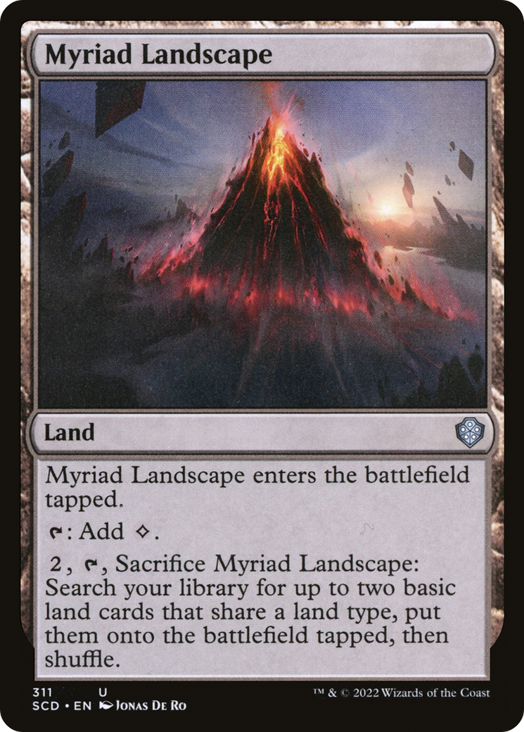 Myriad Landscape (SCD-311) [Starter Commander Decks] MTG Single Wizards of the Coast