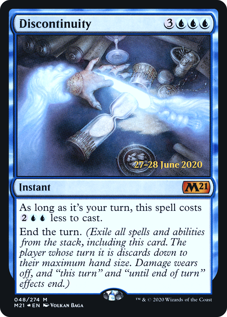 Discontinuity (PRE-048) [Core Set 2021 Promos] Foil MTG Single Wizards of the Coast