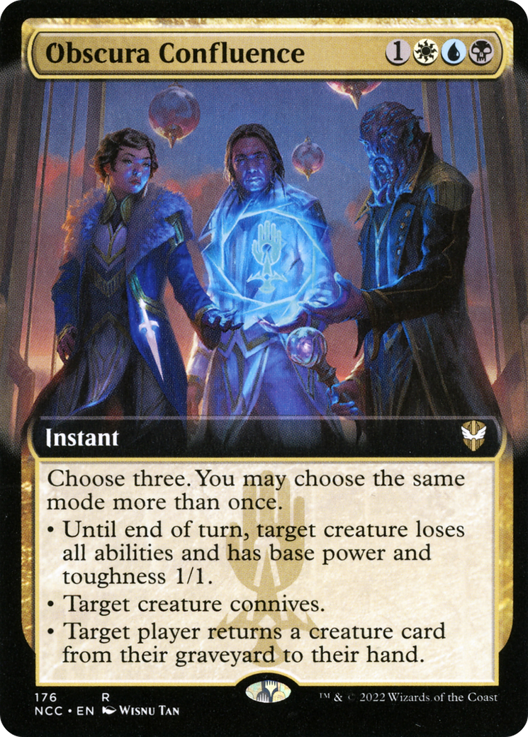 Obscura Confluence (NCC-176) [New Capenna Commander] (Extended Art) MTG Single Wizards of the Coast