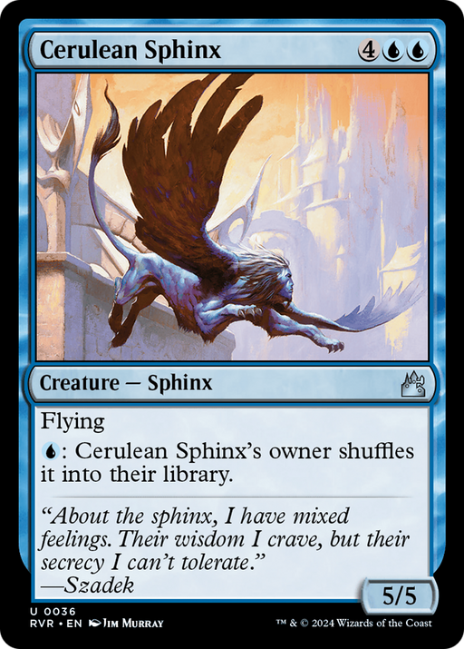 Cerulean Sphinx (RVR-036) [Ravnica Remastered] MTG Single Wizards of the Coast