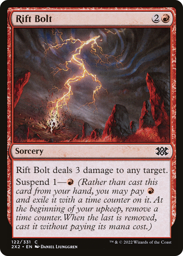 Rift Bolt (2X2-122) [Double Masters 2022] Foil MTG Single Wizards of the Coast