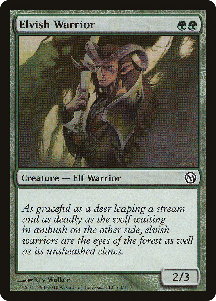 Elvish Warrior (DPA-064) [Misc] Duels of the Planeswalkers MTG Single Wizards of the Coast
