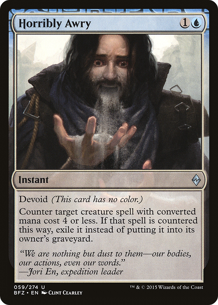 Horribly Awry (BFZ-059) [Battle for Zendikar] Foil MTG Single Wizards of the Coast