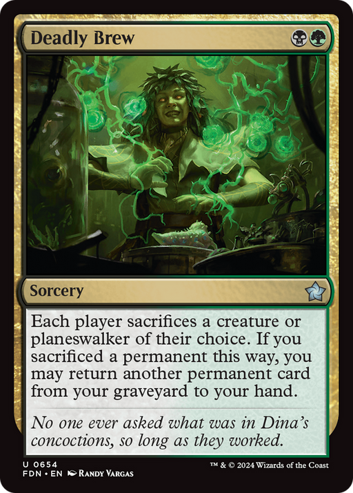 Deadly Brew (FDN-654) [Foundations] MTG Single Wizards of the Coast