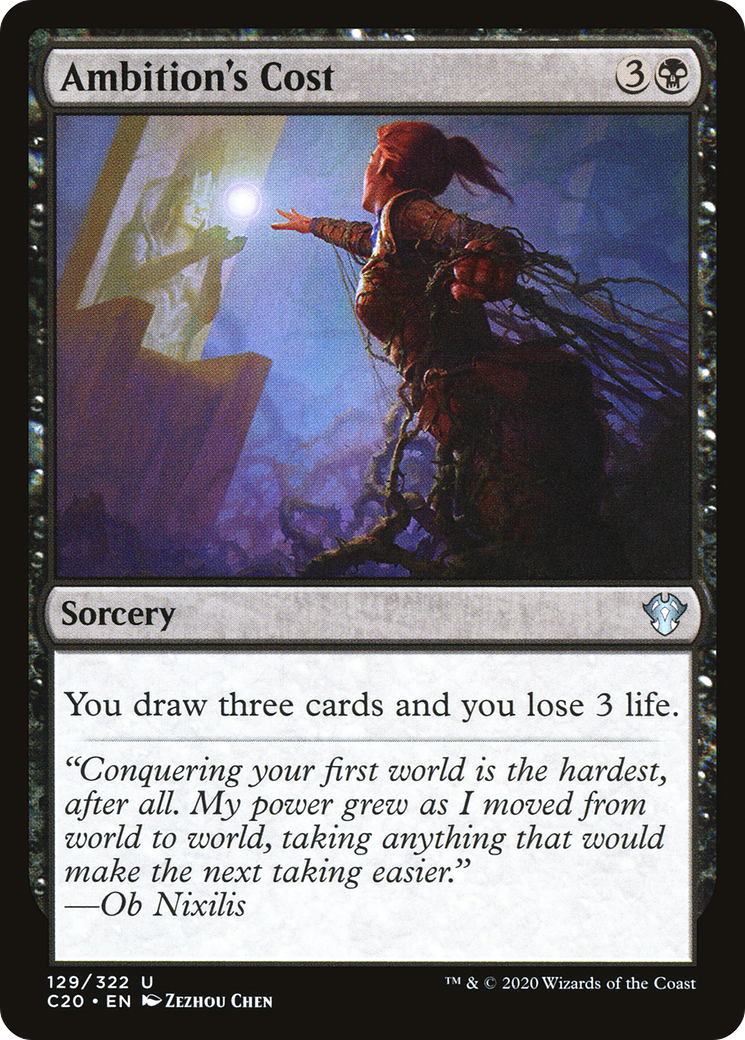 Ambition's Cost (C20-129) [Commander 2020] MTG Single Wizards of the Coast