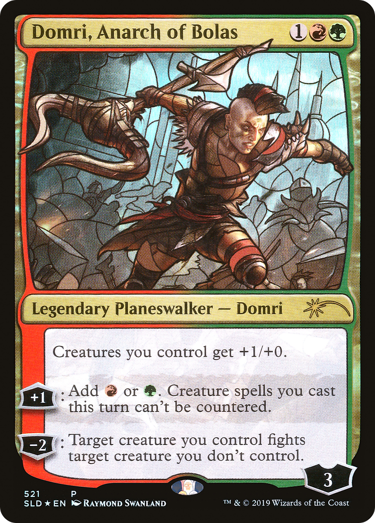 Domri, Anarch of Bolas (Stained Glass) (SLD-521) [Secret Lair] Drop Foil MTG Single Wizards of the Coast