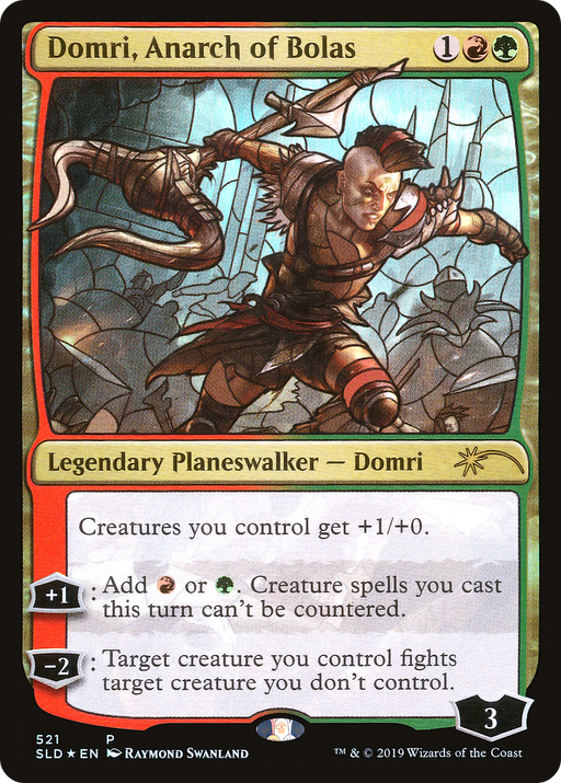 Domri, Anarch of Bolas (Stained Glass) (SLD-521) [Secret Lair] Drop Foil MTG Single Wizards of the Coast