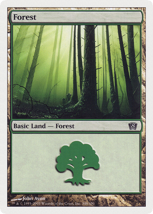 Forest (348) (8ED-348) [8th Edition] MTG Single Wizards of the Coast