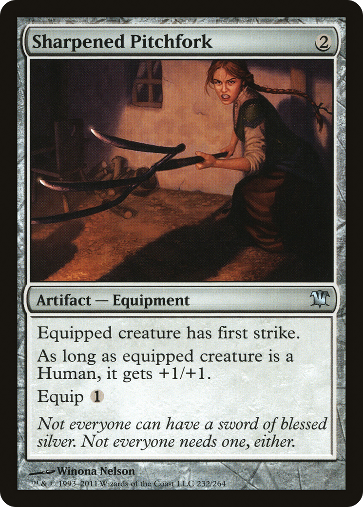 Sharpened Pitchfork (ISD-232) [Innistrad] Foil MTG Single Wizards of the Coast