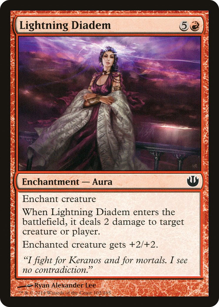 Lightning Diadem (JOU-102) [Journey into Nyx] Foil MTG Single Wizards of the Coast