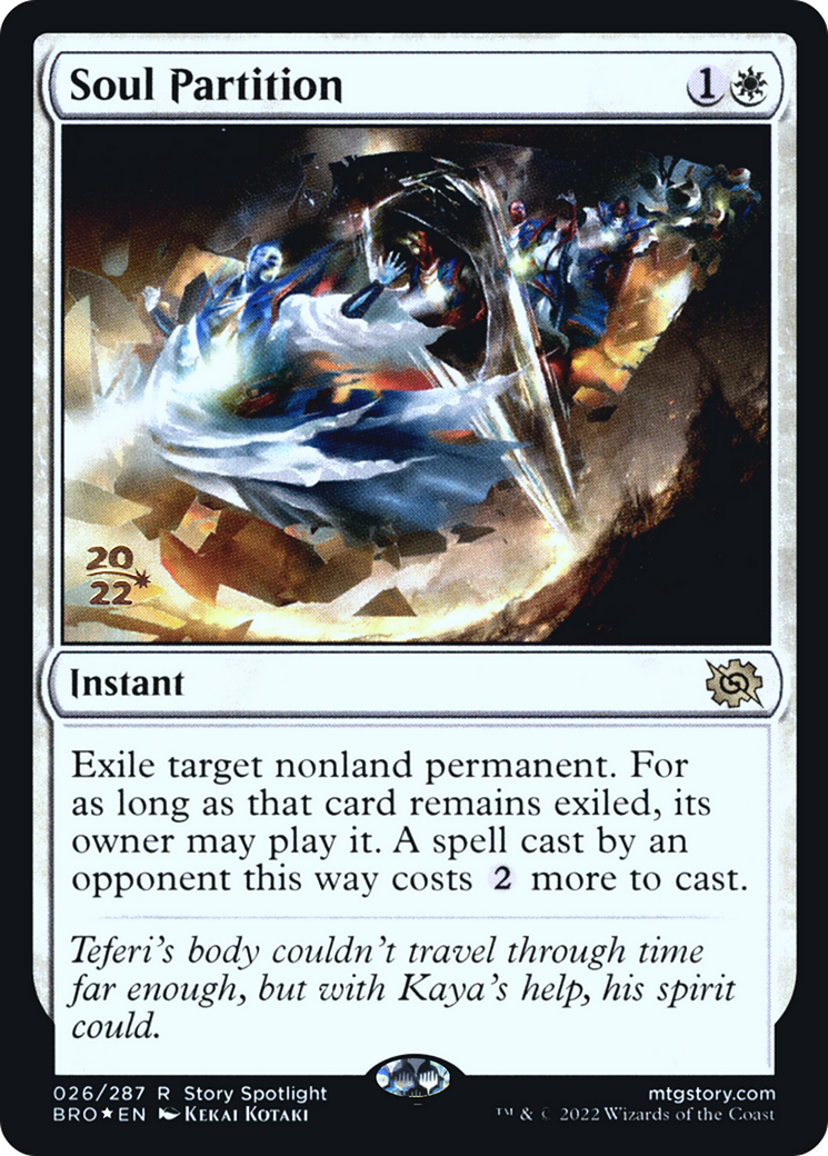Soul Partition (PRE-026) [The Brothers' War Promos] Foil MTG Single Wizards of the Coast