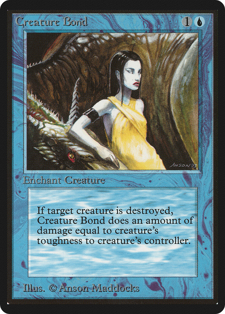 Creature Bond (LEB-056) [Oldschool] Limited Edition Beta MTG Single Wizards of the Coast