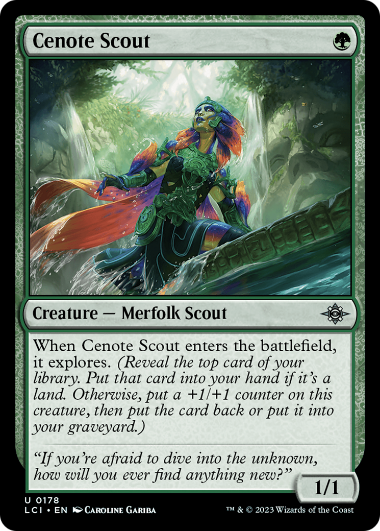 Cenote Scout (LCI-178) [The Lost Caverns of Ixalan] Foil MTG Single Wizards of the Coast