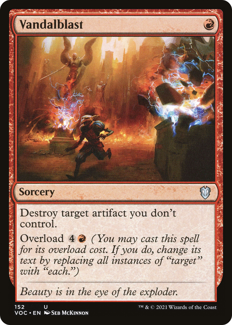 Vandalblast (VOC-152) [Crimson Vow Commander] MTG Single Wizards of the Coast