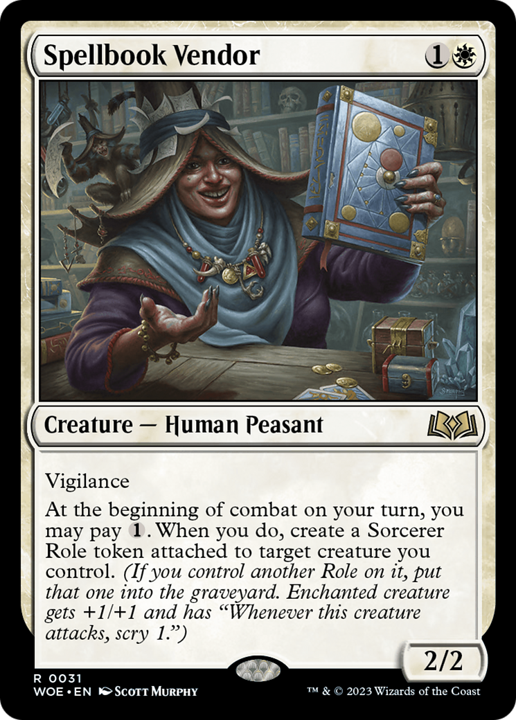 Spellbook Vendor (WOE-031) [Wilds of Eldraine] Foil MTG Single Wizards of the Coast