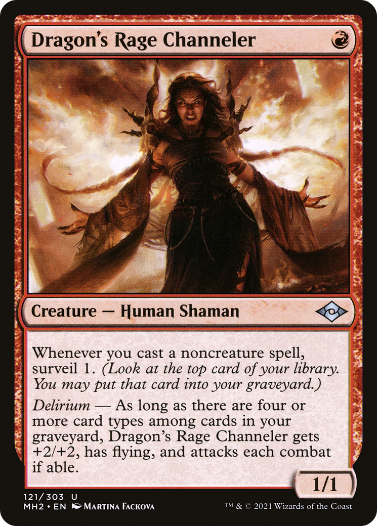 Dragon's Rage Channeler (MH2-121) [Modern Horizons 2] MTG Single Wizards of the Coast
