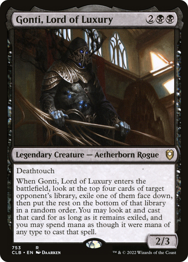 Gonti, Lord of Luxury (CLB-753) [Commander Legends: Battle for Baldur's Gate] MTG Single Wizards of the Coast