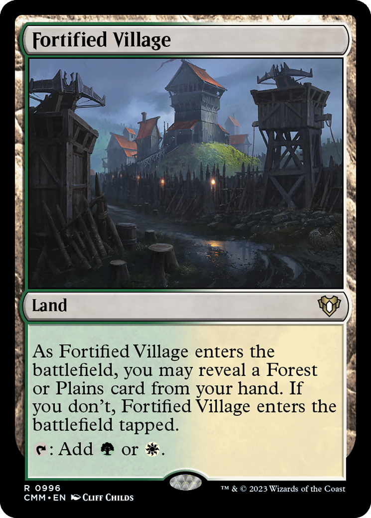Fortified Village (CMM-996) [Commander Masters] MTG Single Wizards of the Coast