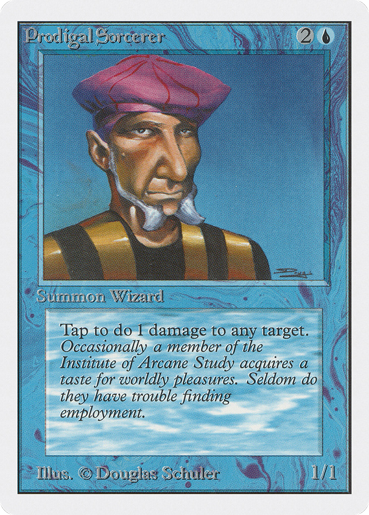Prodigal Sorcerer (2ED-074) [Oldschool] Unlimited Edition MTG Single Wizards of the Coast