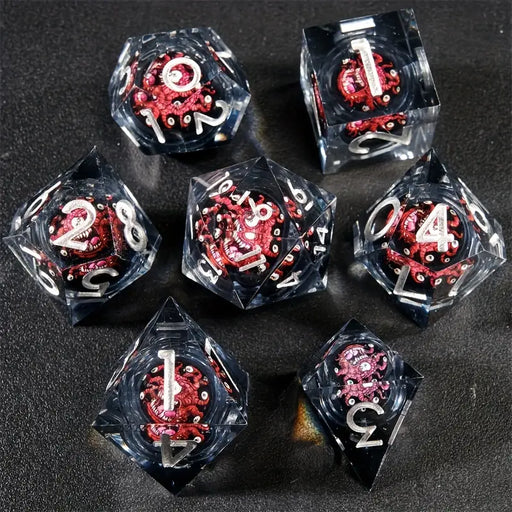 Seriously Good Dice: Liquid Core 7 Die Set "Be-Roll-Der" Dice & Gaming Accessories Taps Imports