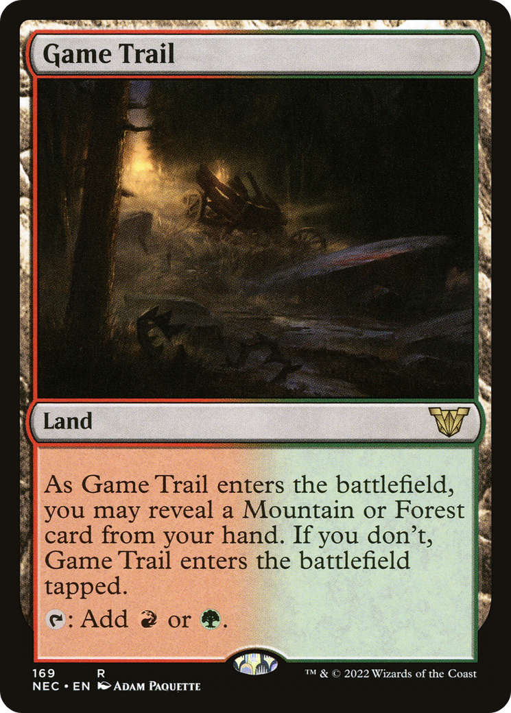 Game Trail (NEC-169) [Neon Dynasty Commander] MTG Single Wizards of the Coast