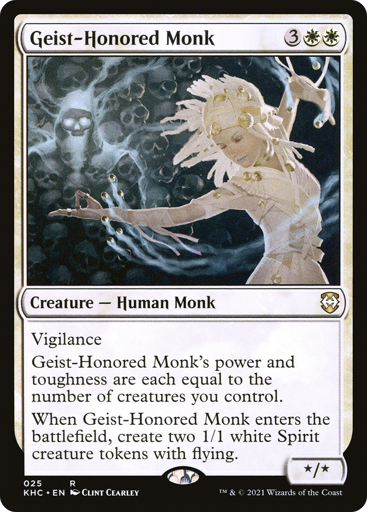 Geist-Honored Monk (KHC-025) [Kaldheim Commander] MTG Single Wizards of the Coast